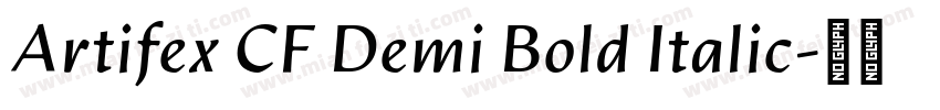 Artifex CF Demi Bold Italic字体转换